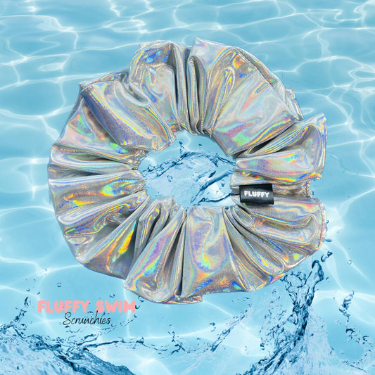 Holographic Swim Scrunchie