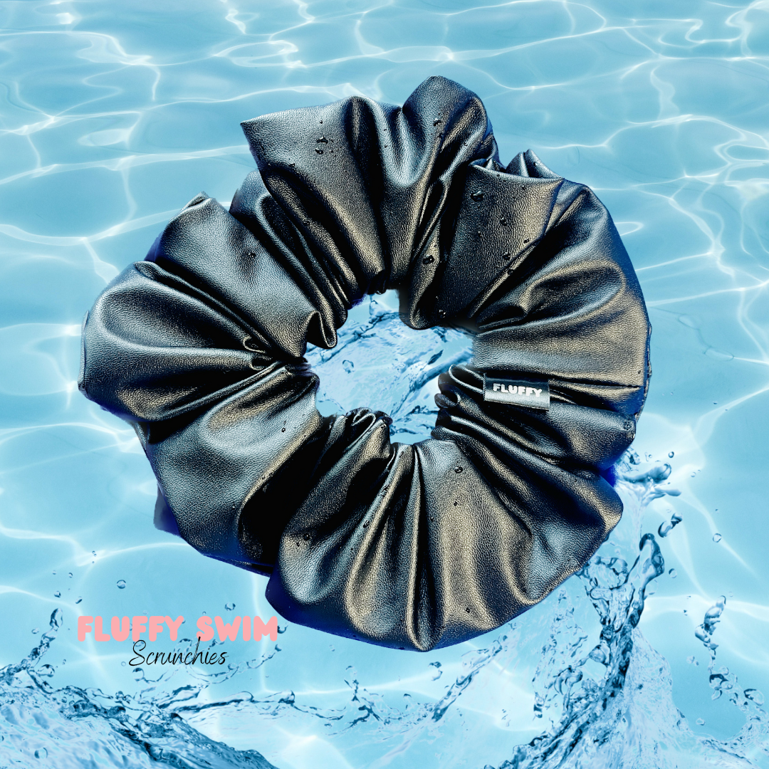 Black Swim Scrunchie