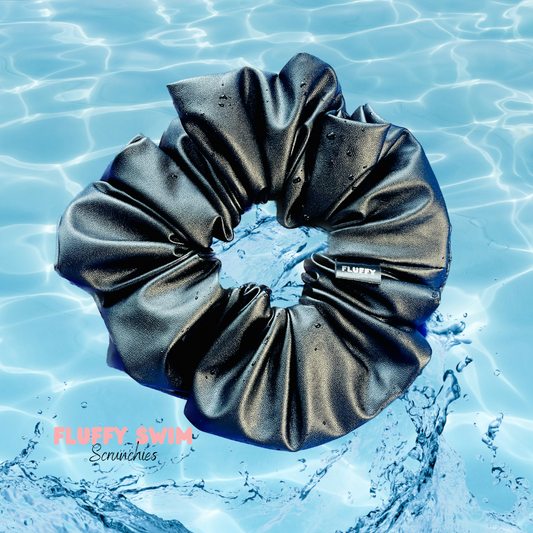 Black Swim Scrunchie