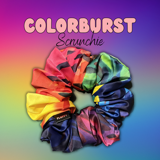 Colorburst Satin Scrunchie