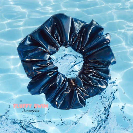 Blueberry Swim Scrunchie