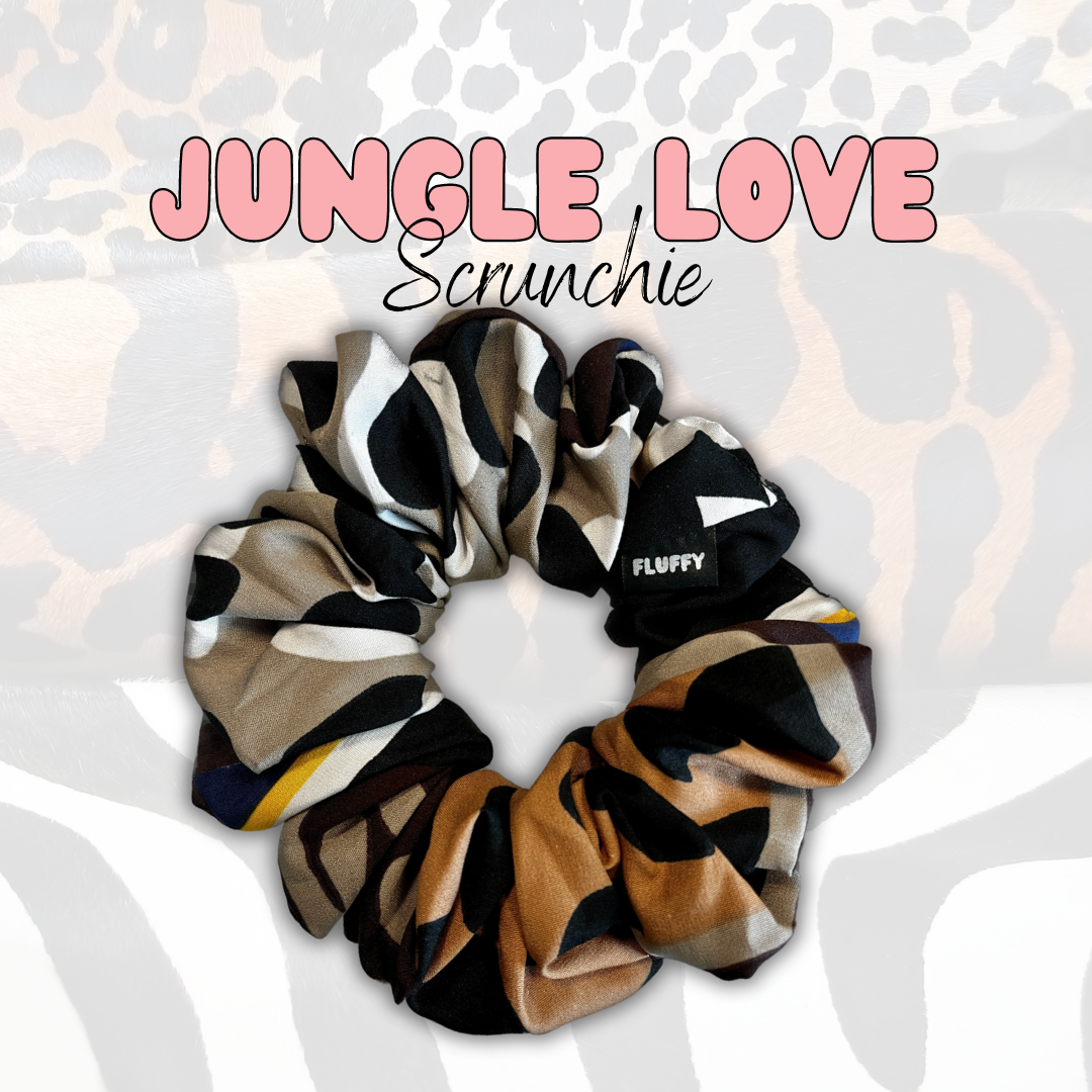 Animal Print Cotton Scrunchie