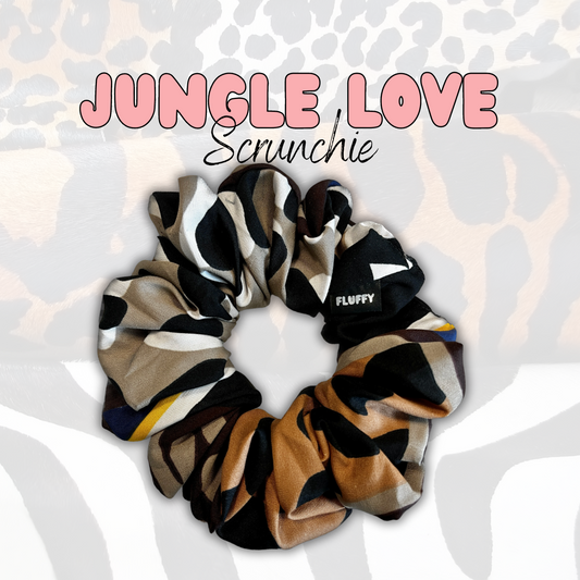 Animal Print Cotton Scrunchie