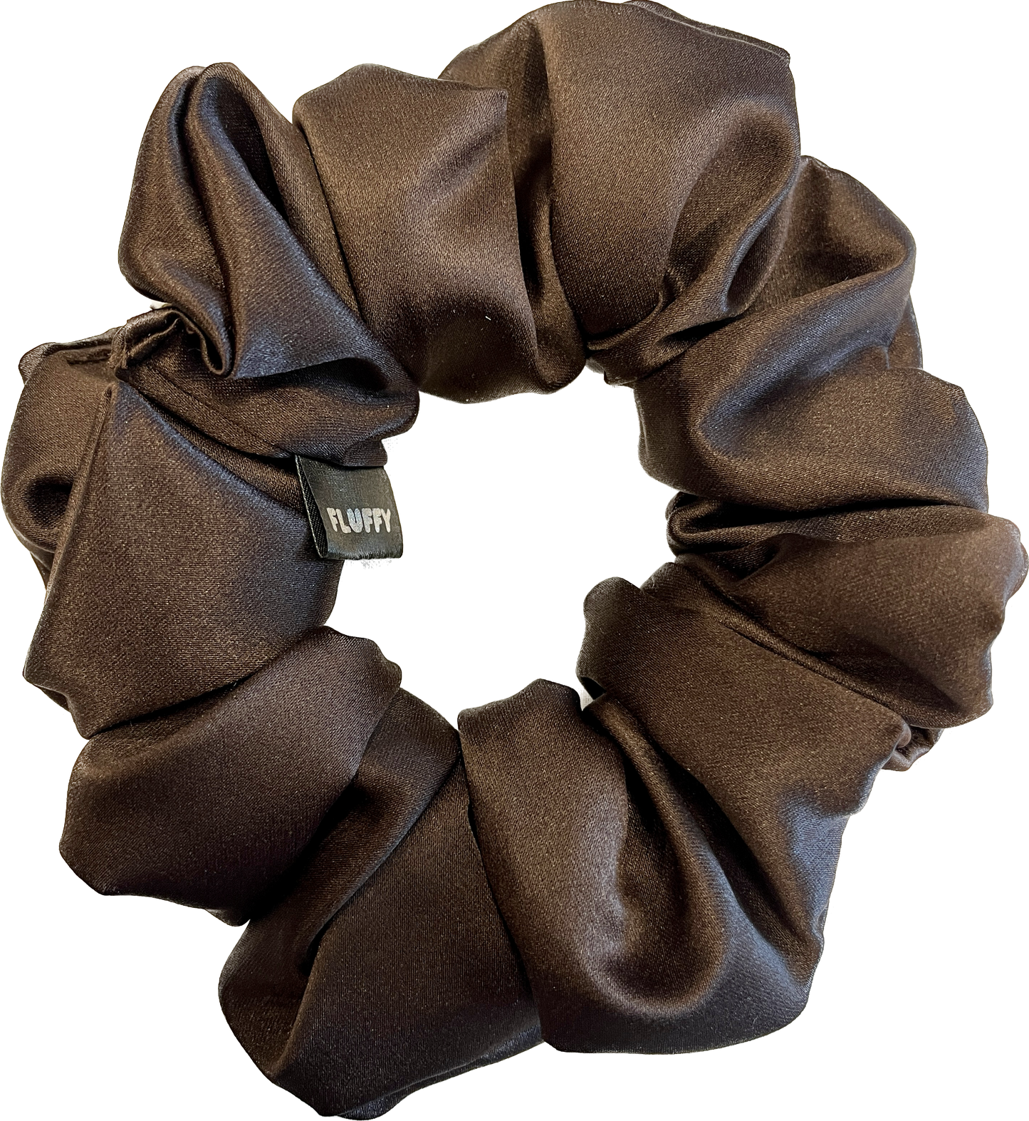 Dark Chocolate Satin Scrunchie