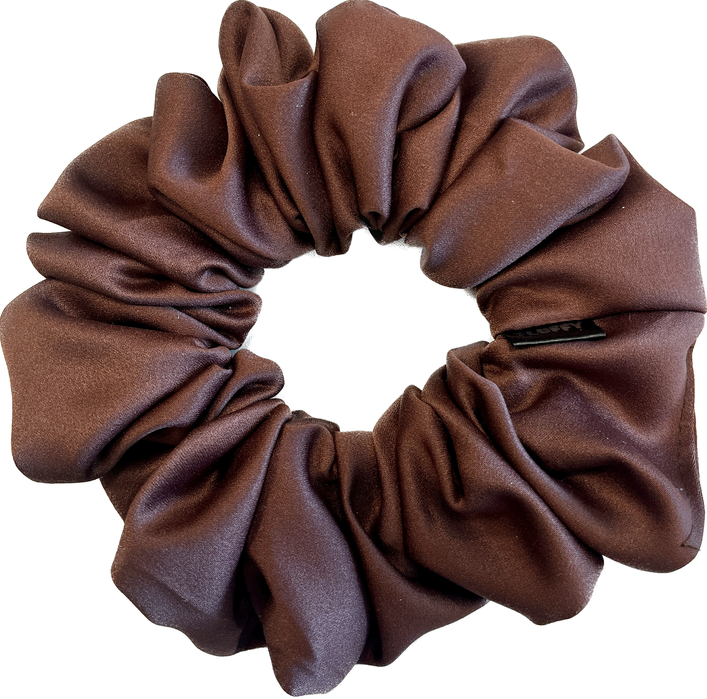 Milk Chocolate Satin Scrunchie
