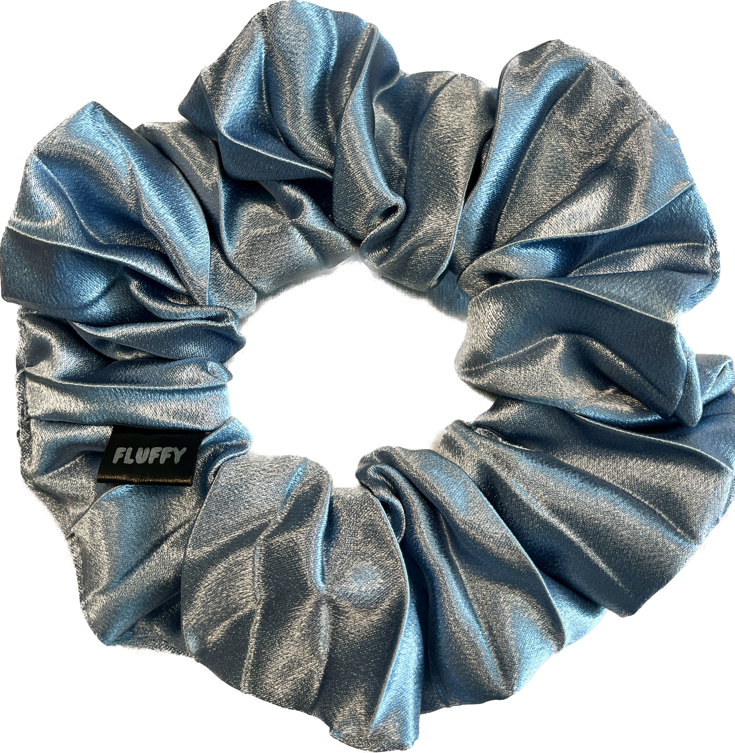 Sky Blue Satin Scrunchie