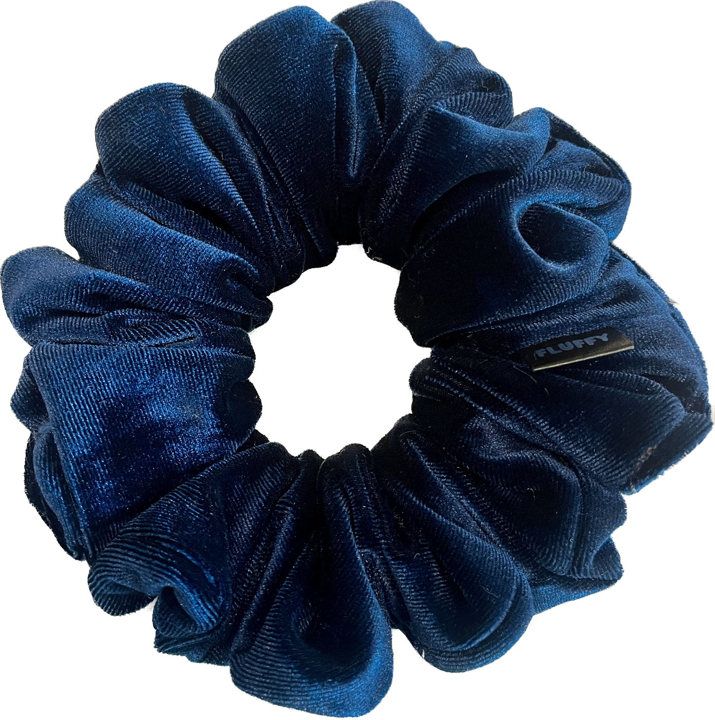 Navy Velvet Scrunchie