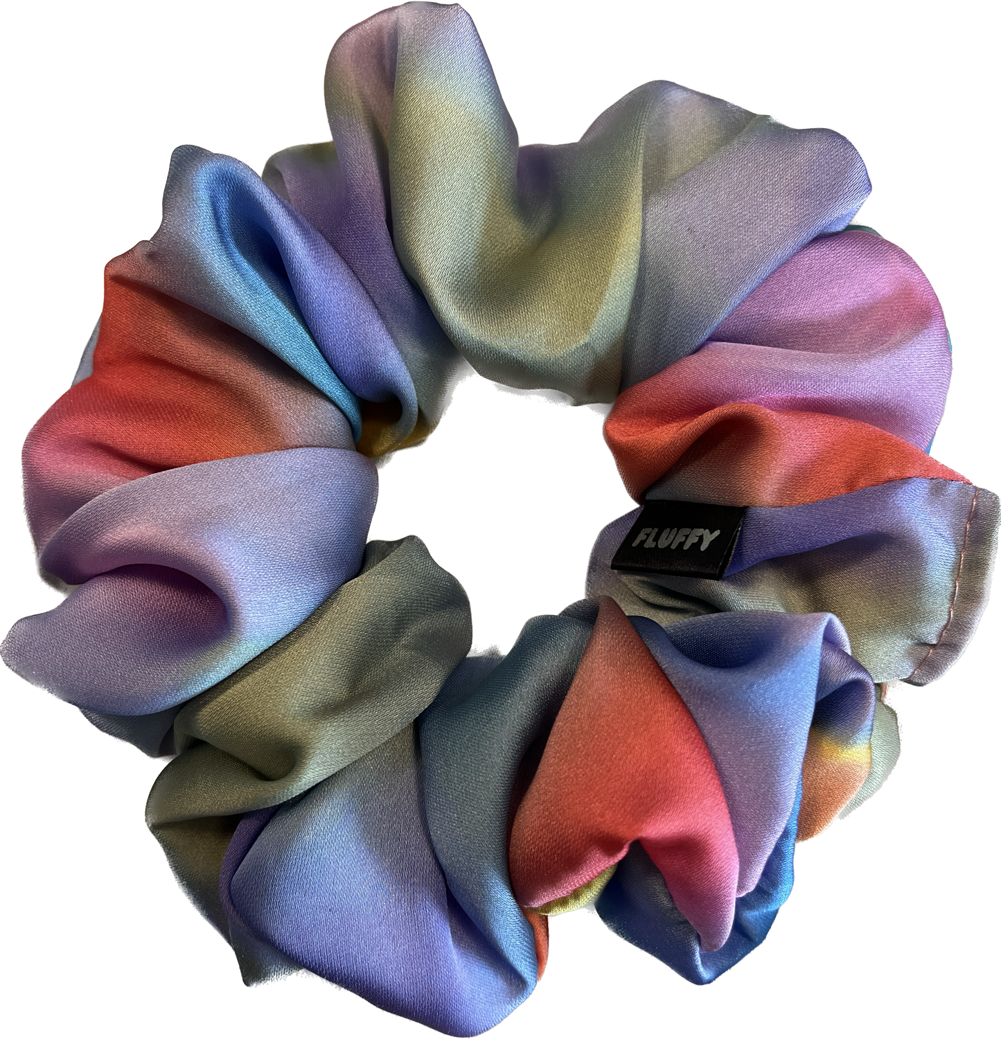Pastel Oils Satin Scrunchie