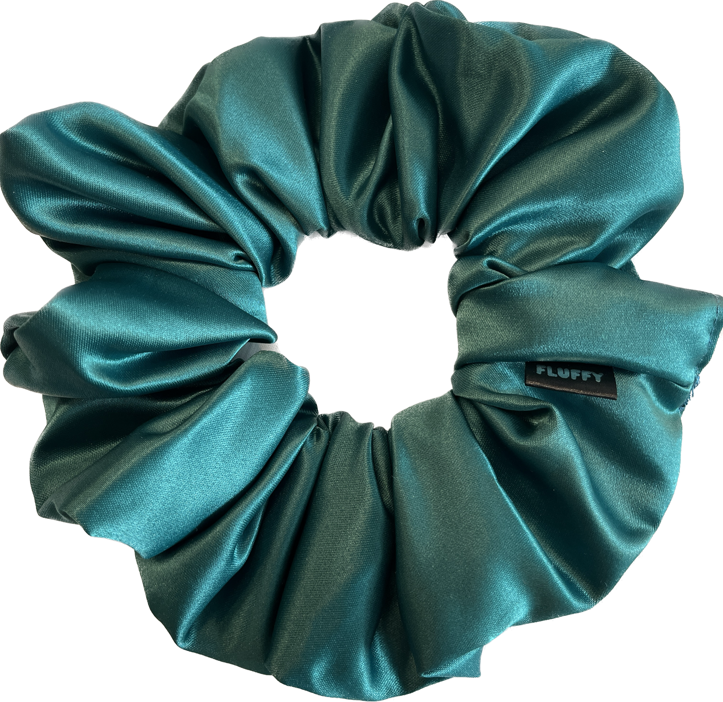 Forest Green Satin Scrunchie