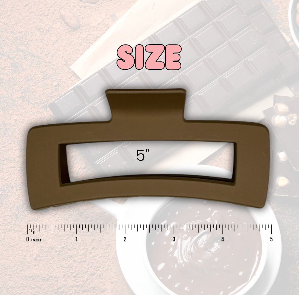 Chocolate Mega Hair Claw