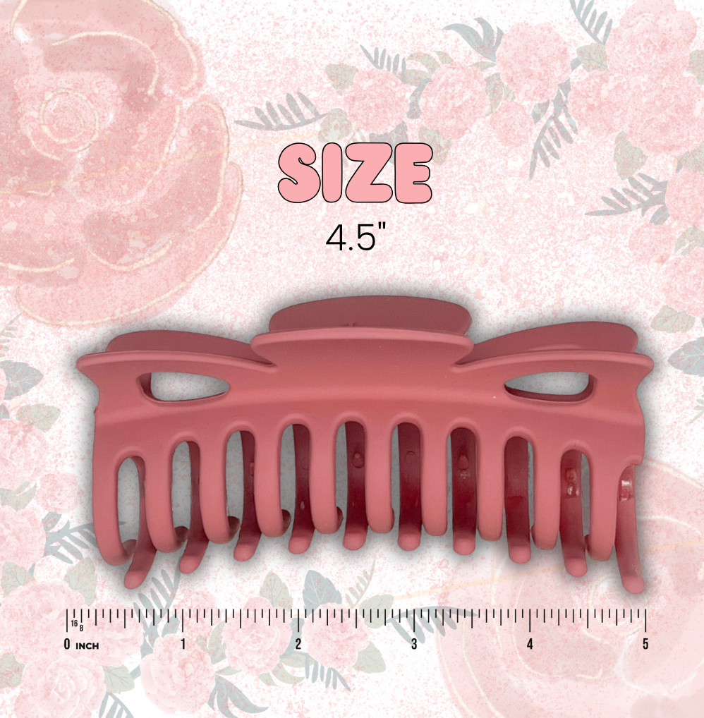 Rose Pink Mega Hair Claw