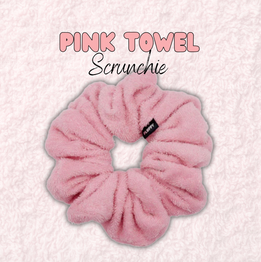 Powder Pink Towel Scrunchie