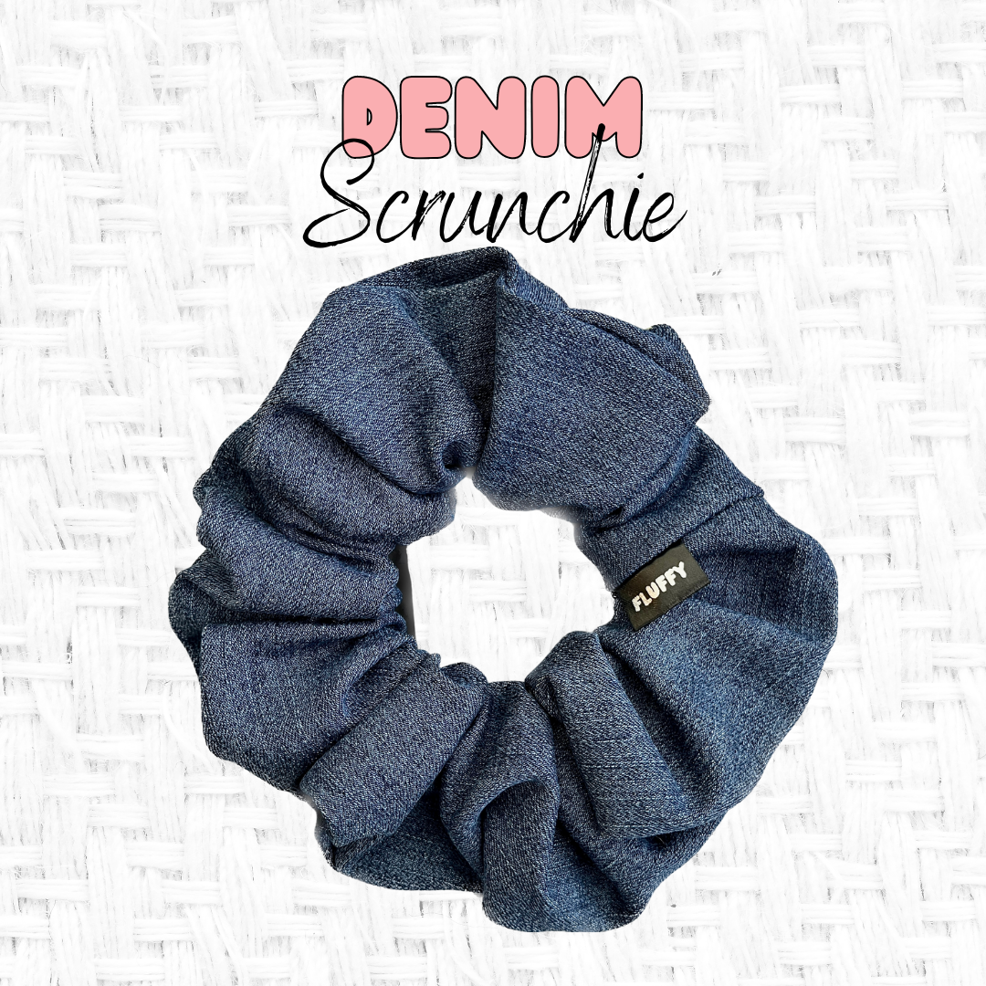 Denim Scrunchie - Multiple Size Options