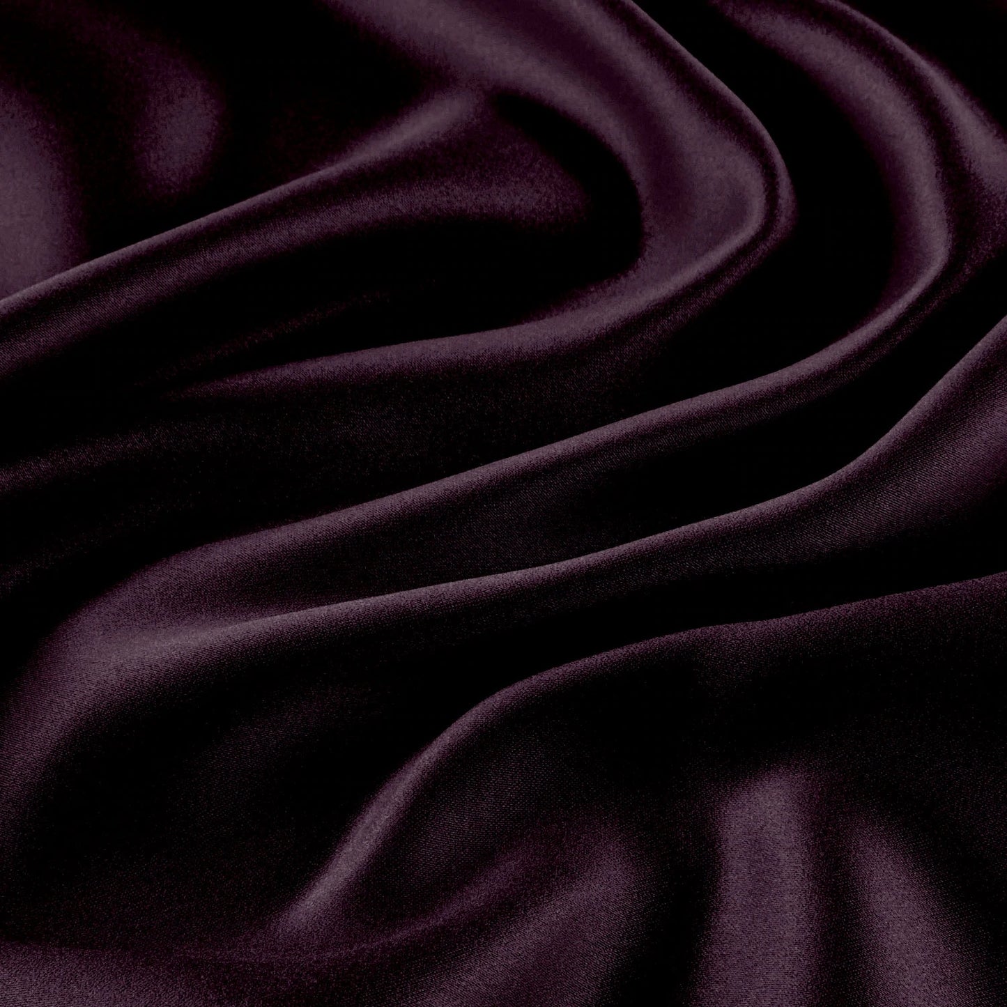 Eggplant Purple Satin Scrunchie