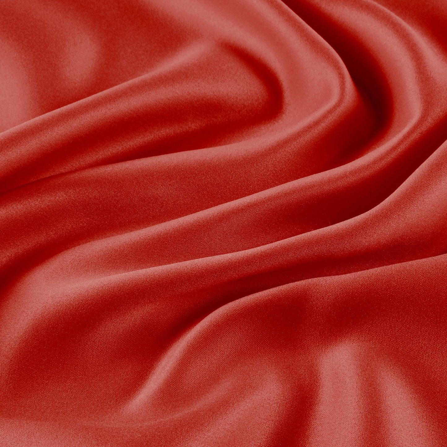 Neon Tangerine Satin Scrunchie