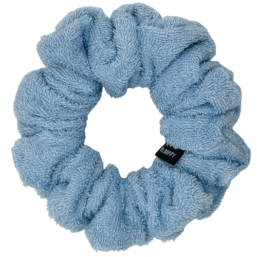Baby Blue Towel Scrunchie