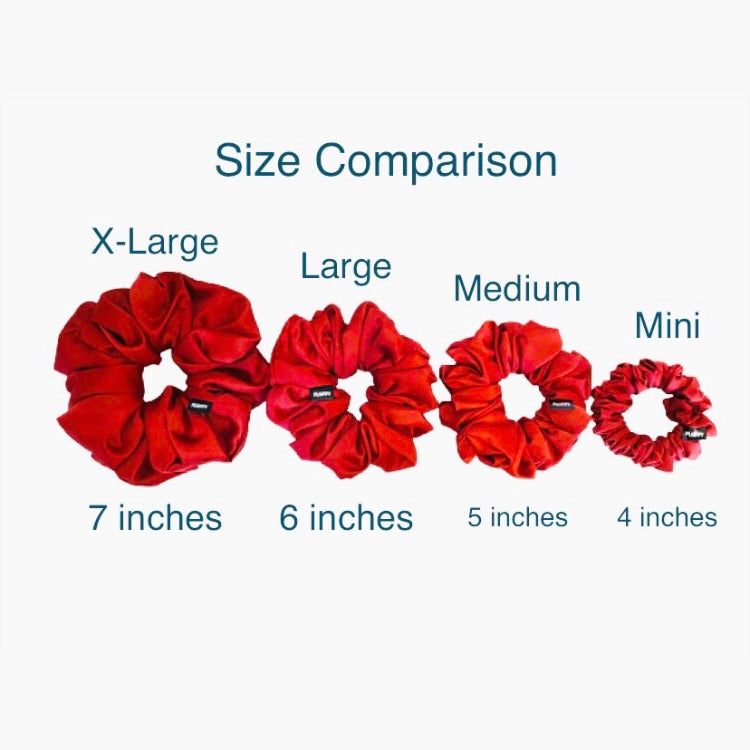 Oh Dear Polka Dot Satin Scrunchie