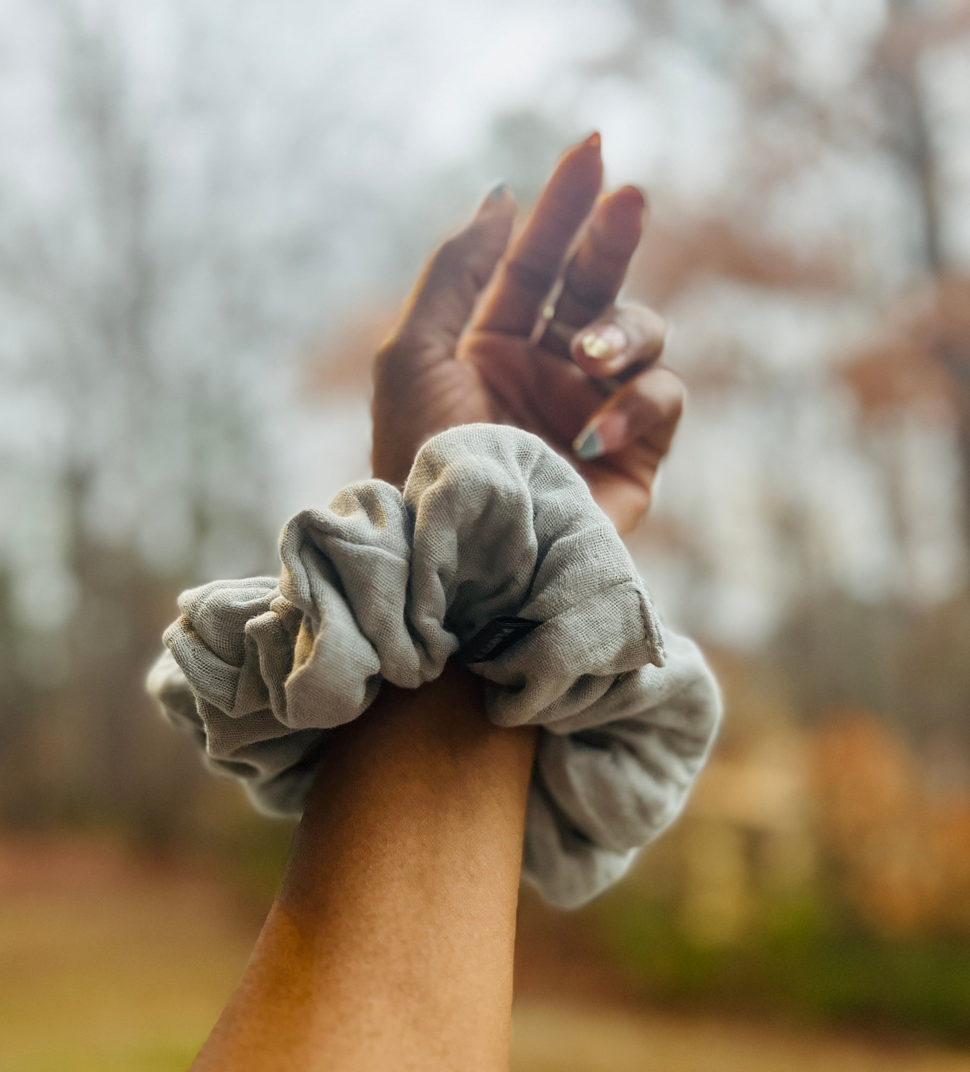 You are seeing our cotton scrunchies in 3 sizes.  The sizes of our cotton scrunchies  are Large, Medium and Mini.  Simply select the size you want in the drop down menu and add them to the card.   Our cotton scrunchies are perfect for all hair types and every person. We have multiple colors and sizes available
