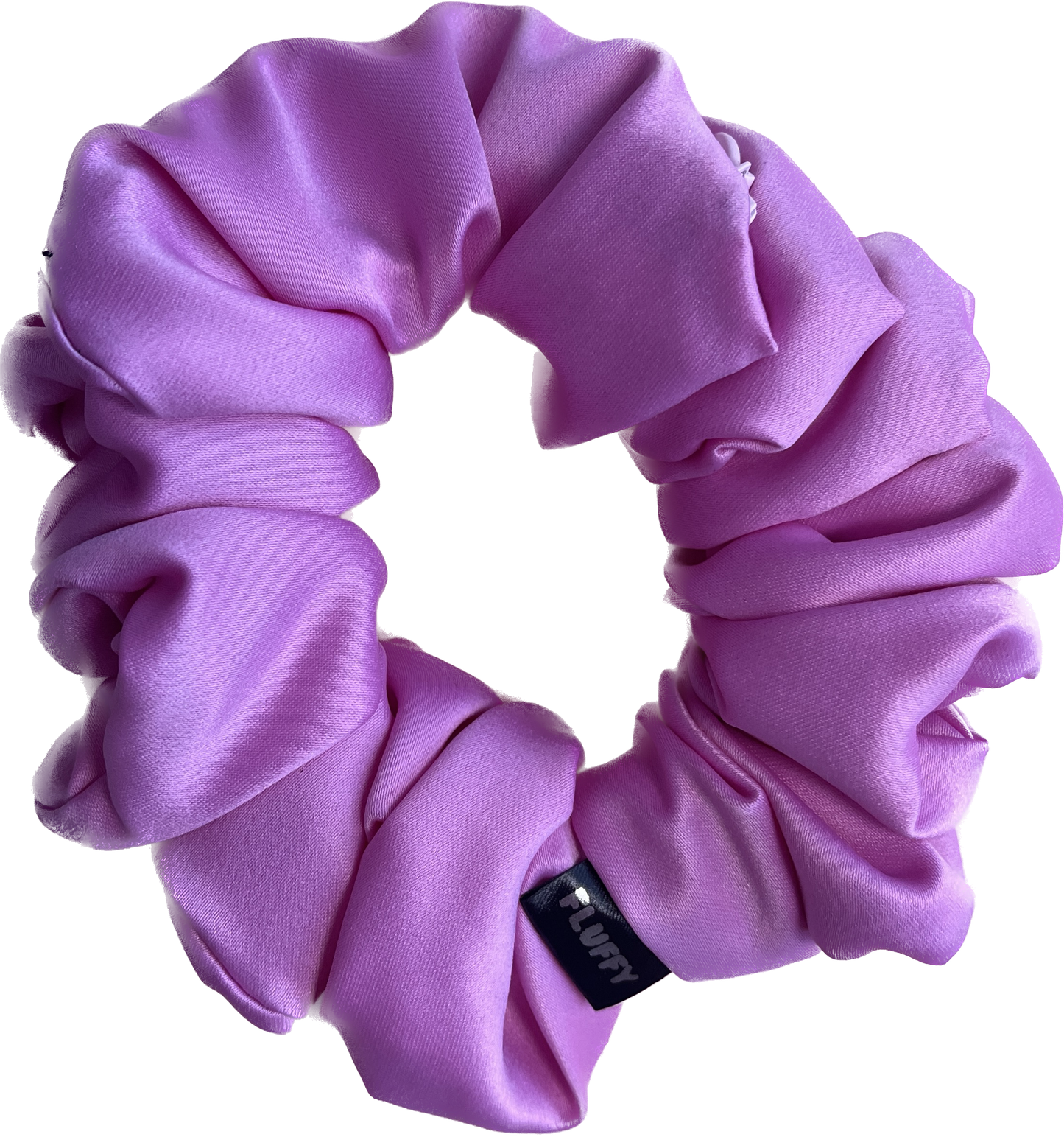 Cool Grape Satin Pocket Scrunchie