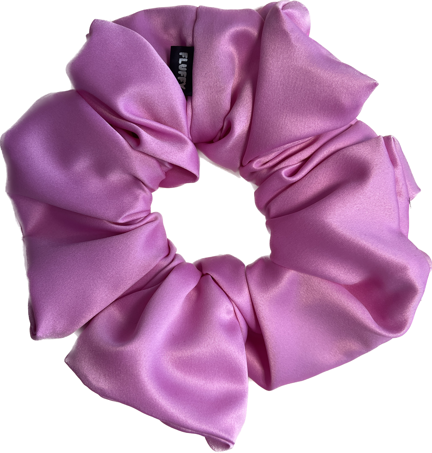 Cool Grape Satin Pocket Scrunchie
