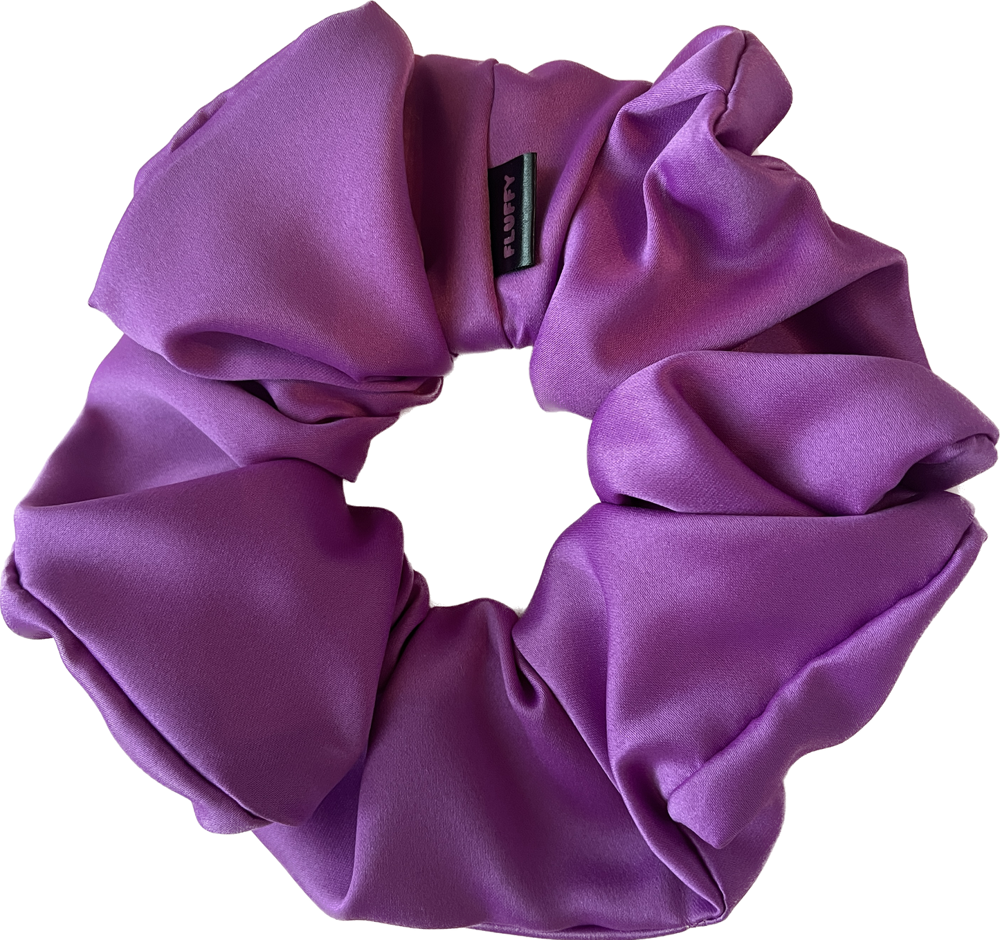 Cool Grape Satin Scrunchie