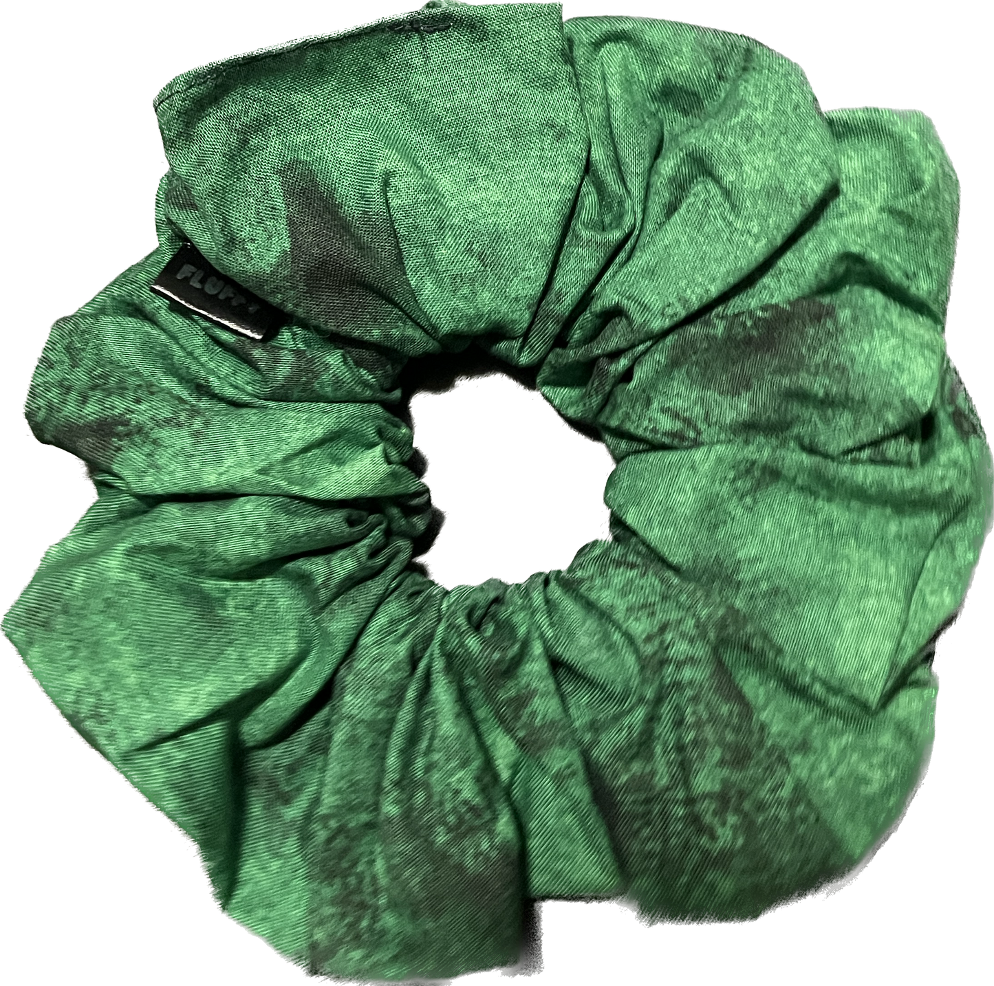 Speckled Green Cotton Scrunchie
