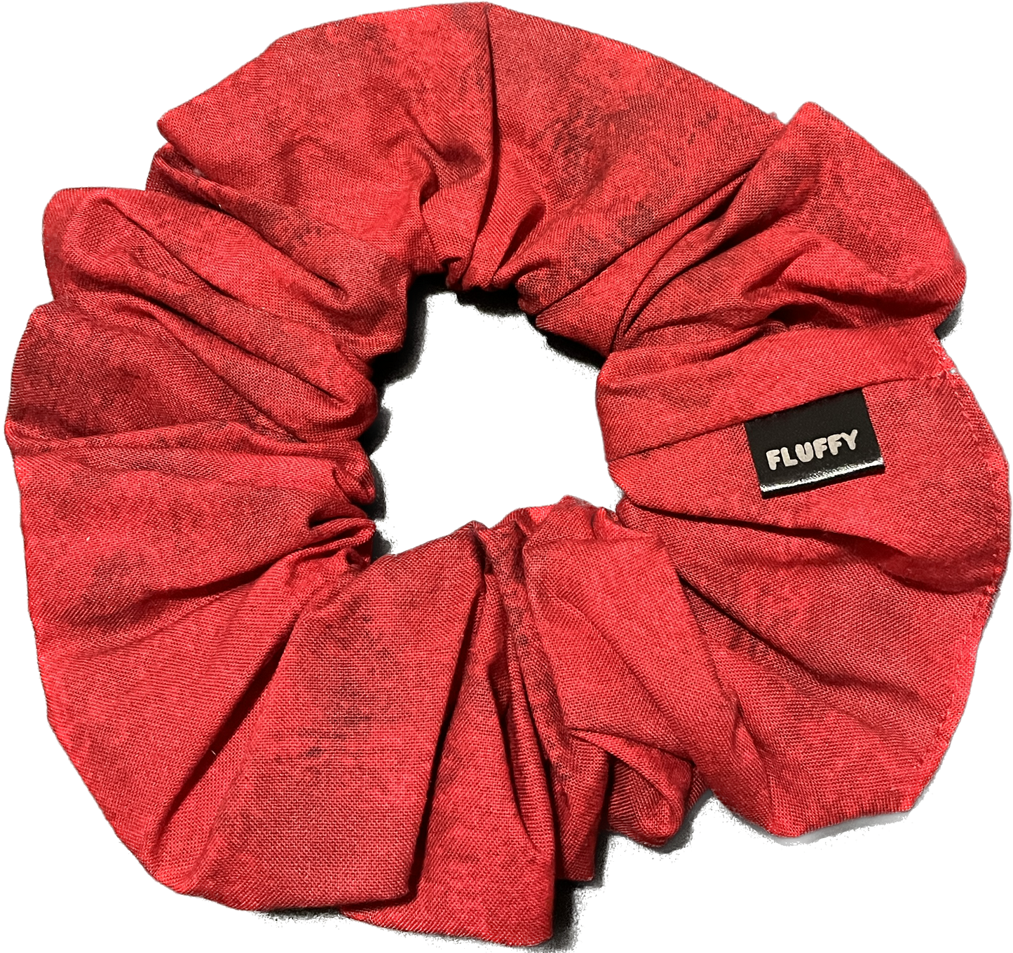 Speckled Red Cotton Scrunchie