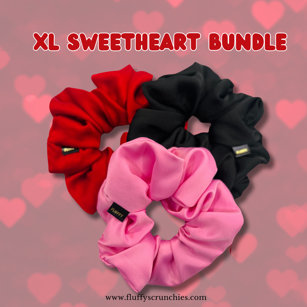 Vibrant XL Fluffy Scrunchie Sweetheart Bundle