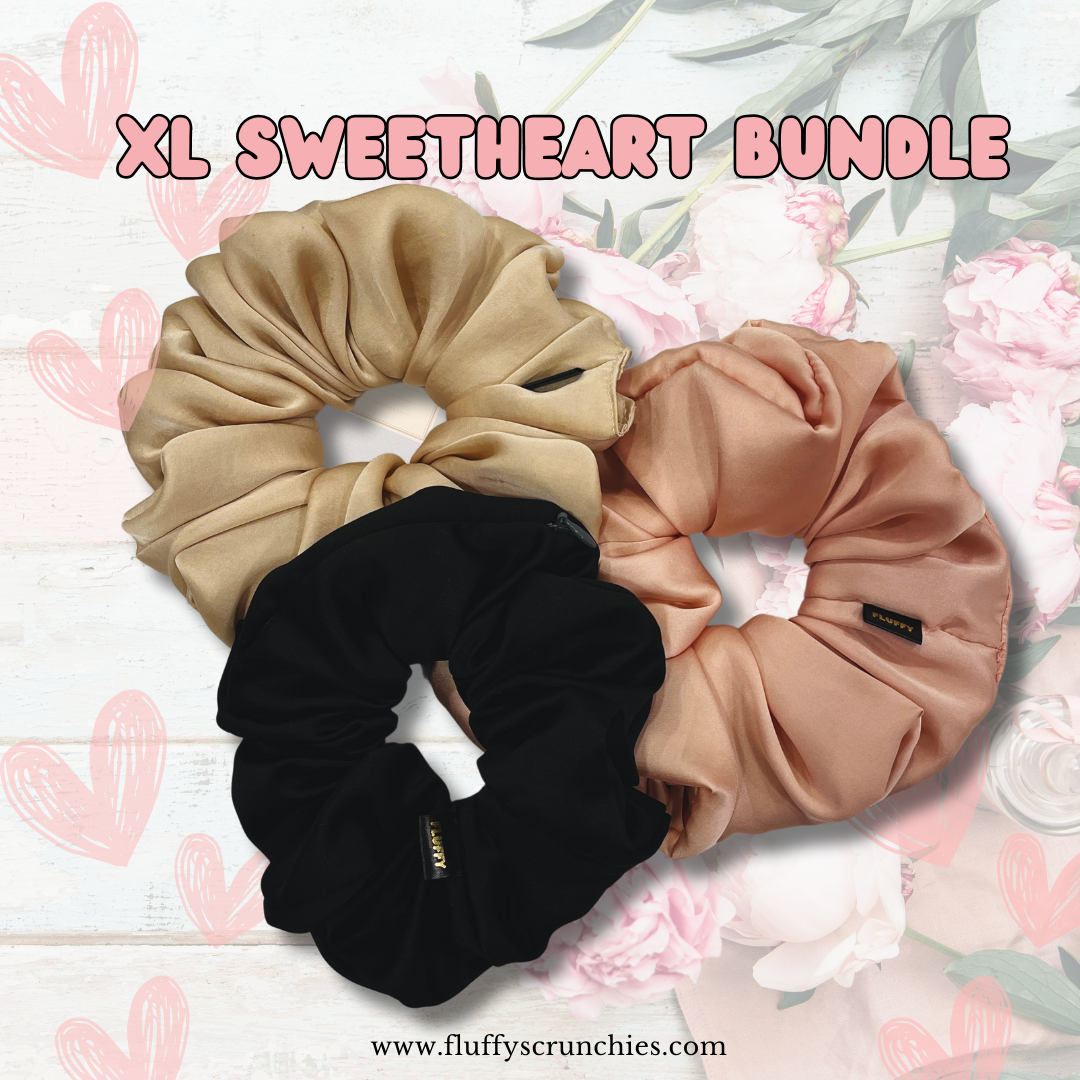 Chic XL Fluffy Scrunchie Sweetheart Bundle
