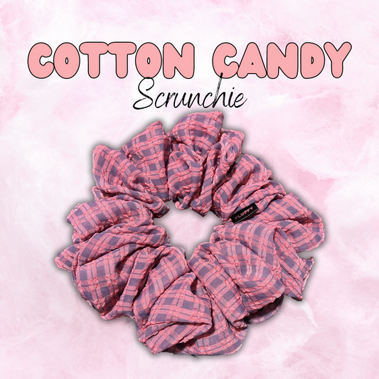 Cotton Candy Polyester Scrunchie