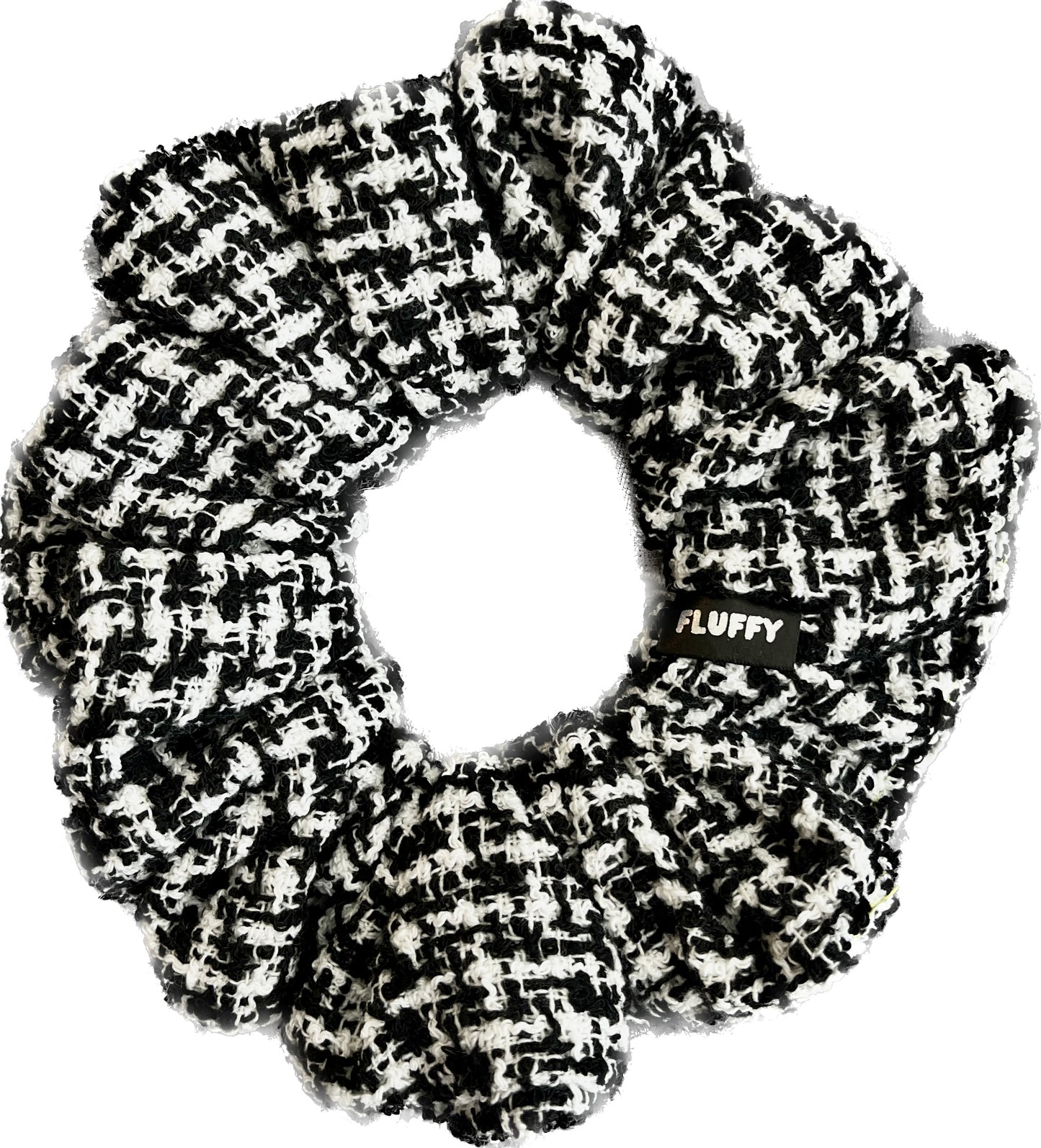Black Tweed Scrunchie