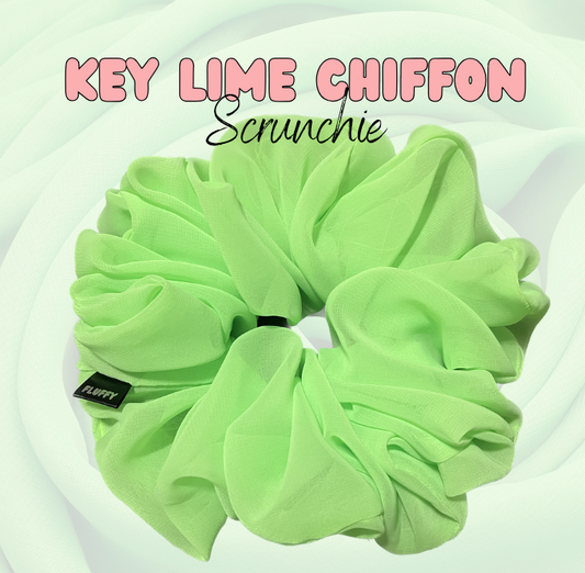 Key Lime Chiffon Scrunchie