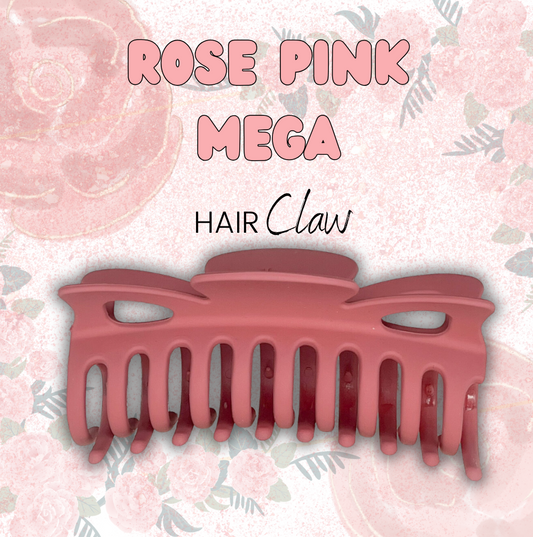 Rose Pink Mega Hair Claw