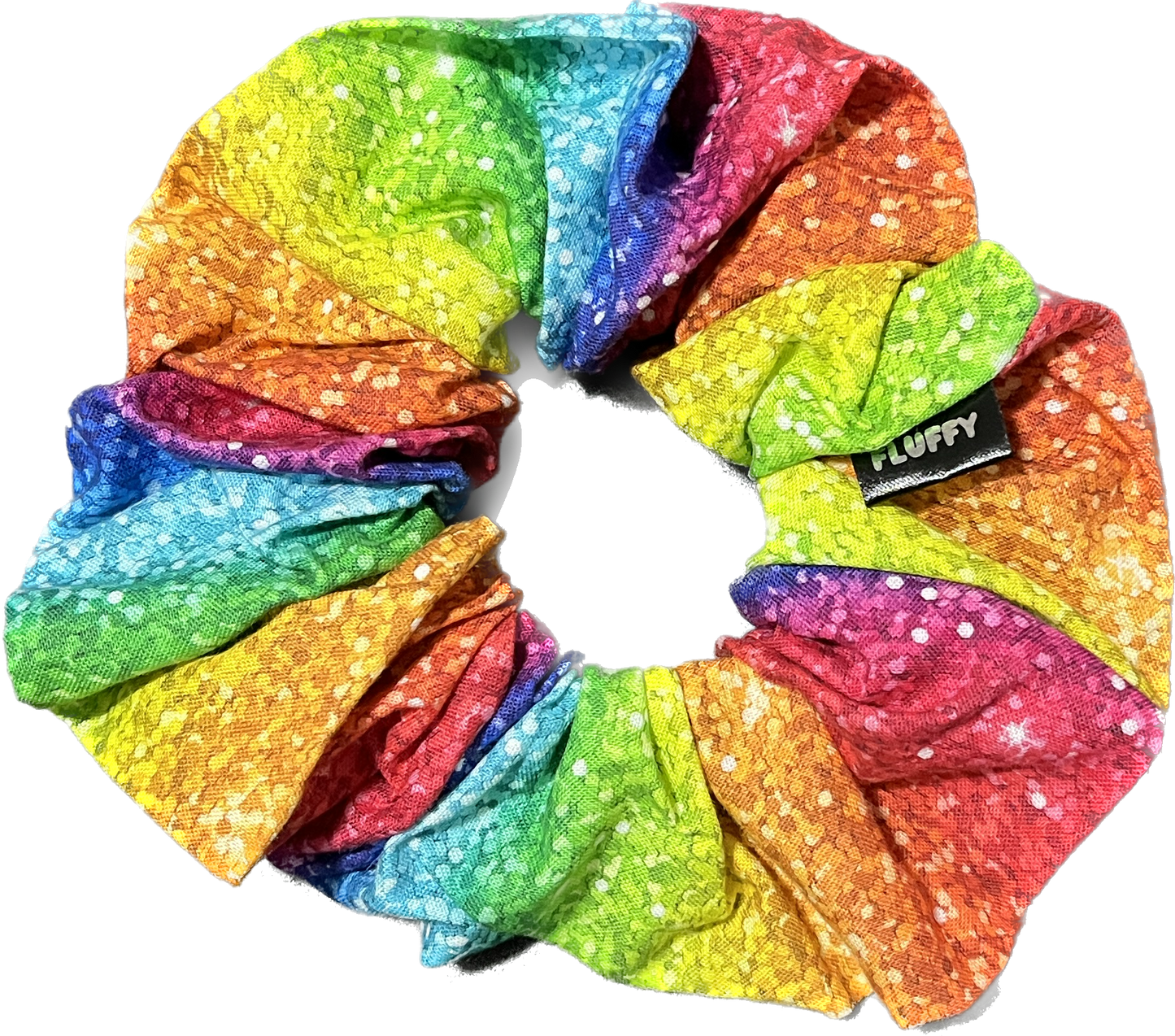 Speckled Rainbow Cotton Scrunchie