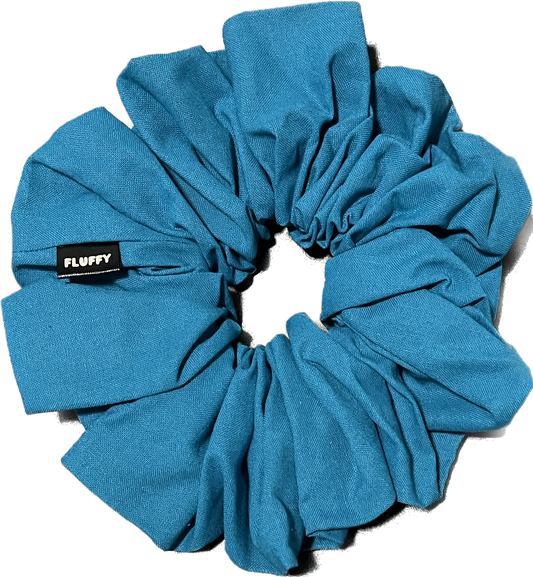 The Ultimate Cotton Fluffy Scrunchie - Turquoise